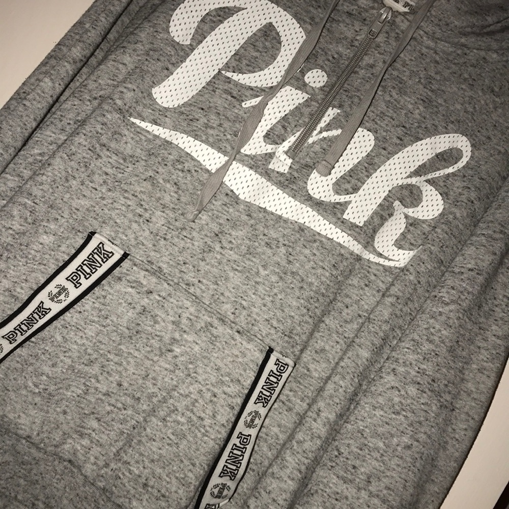 gray vs pink hoodie